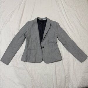 Banana Republic Grey Pinstripe Blazer Size 4